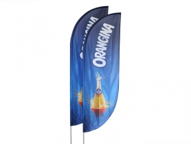 Reklāmas karogs Rider Round Orangina
